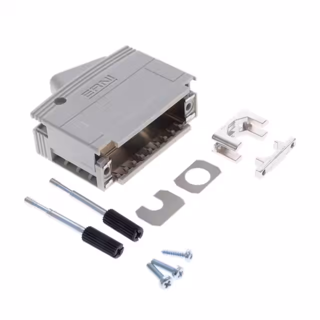 63387 TE Connectivity Erni  Capots de connecteurs D-Sub en forme de D